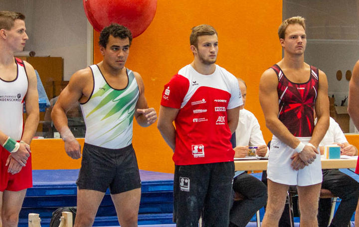 Sebastian Bock NRW Meister vor Andreas Jurzo und Nico Ermert