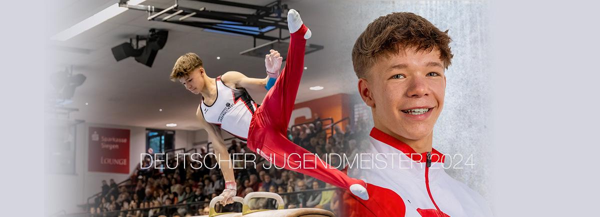 Gabriel Kiess Deutscher Jugendmeister 2024 am Seitpferd