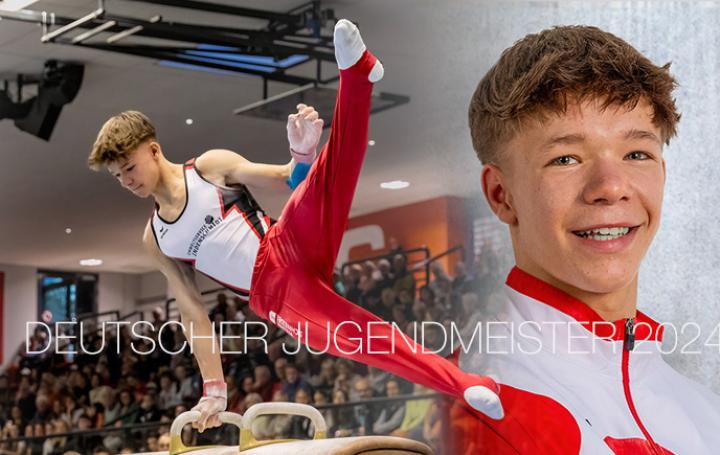 Gabriel Kiess Deutscher Jugendmeister 2024 am Seitpferd