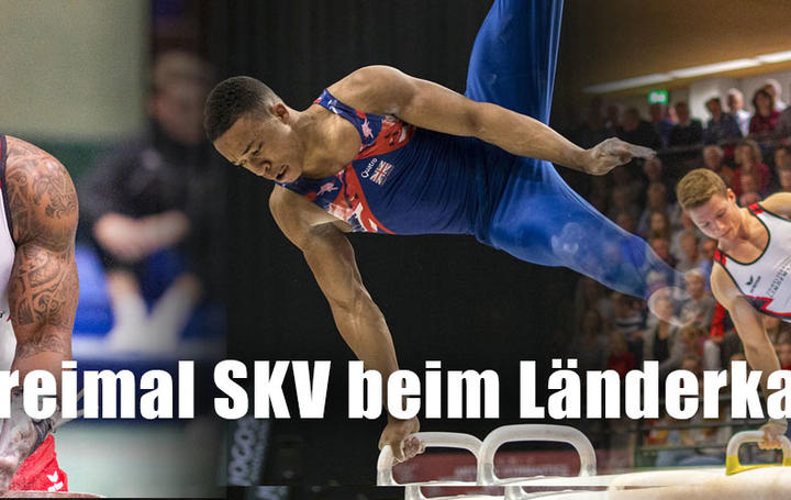 Drei SKV-Turner beim Dreiländerkampf GER-GBR-ROM